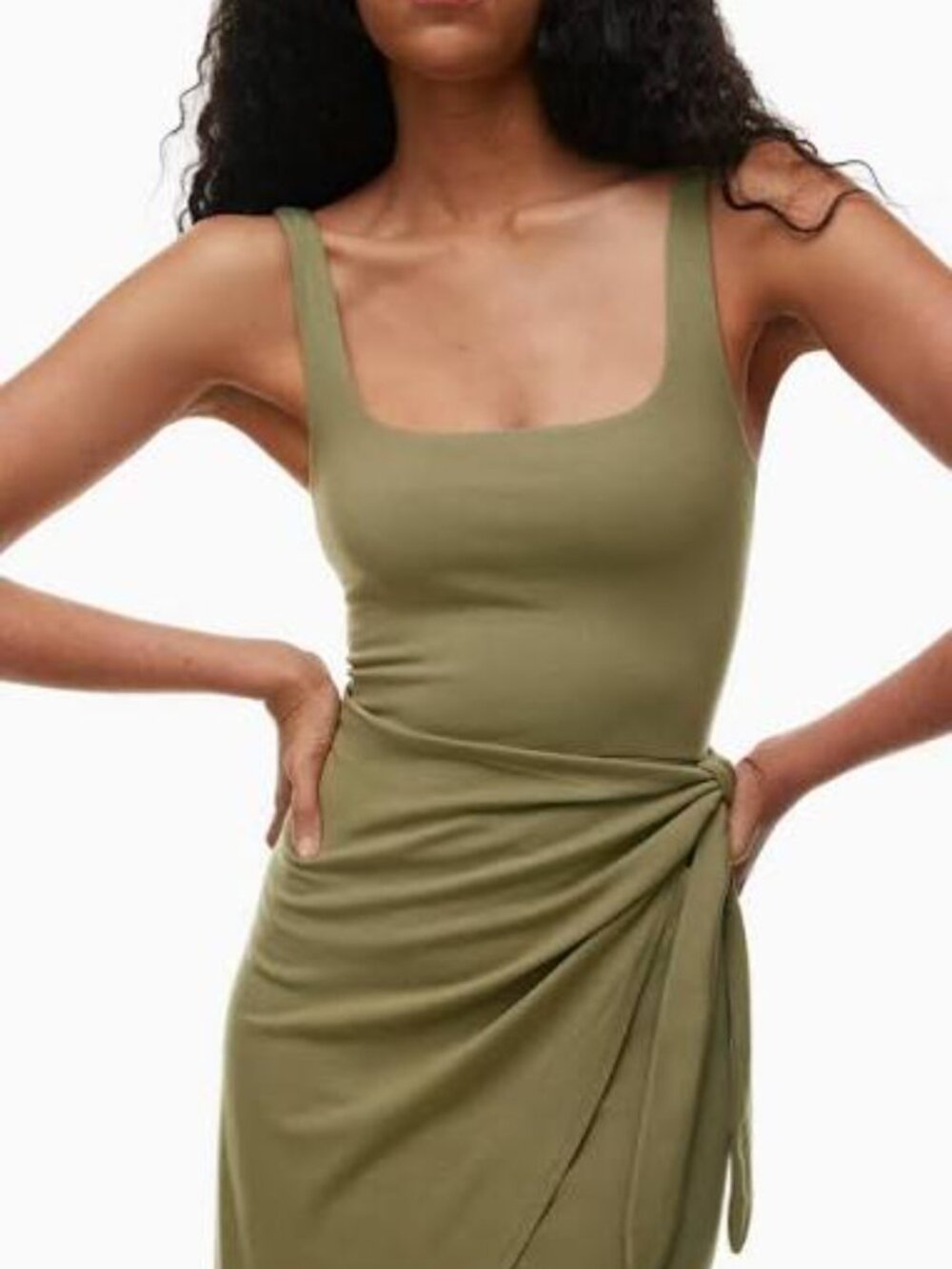 Wilfred Saturn Midi Dress Green - Picture 2 of 8